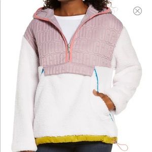 Women’s UGG Iggy Faux Fur Hooded Half-Zip Jacket